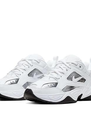 Оригінал жіночі спортивні кросівки nike m2k tekno essential white cj9583-100 оригинал кроссовки найк текно білі літо осінь демісезон повсякденні