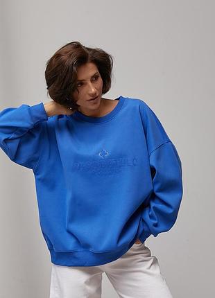 Жіночий утеплений світшот oversize з начосом