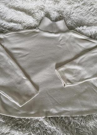Светр гольф zara l молочний з високим горлом