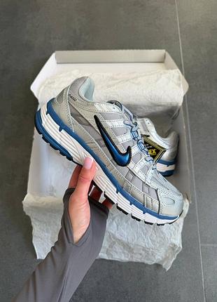 Nike p-6000 silver blue gore-tex