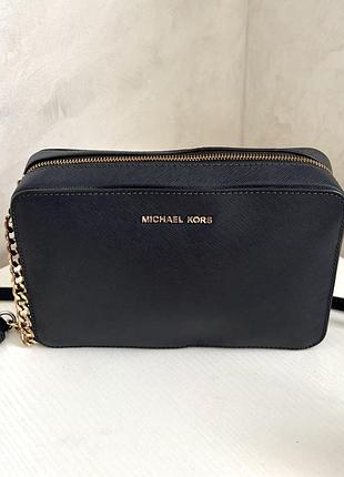 Сумка michael michael kors jet set large saffiano leather crossbody bag оригінал!!
