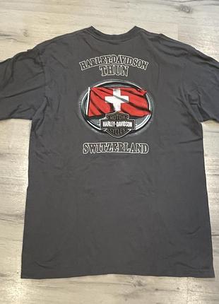 Вінтажна футболка harley davidson  switzerland 2009