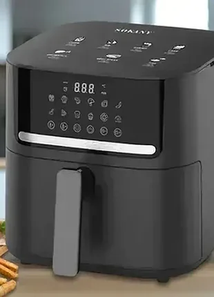 Аерофритюрниця з регулюванням температури sokany sk-10040 6.5 л 1800 вт