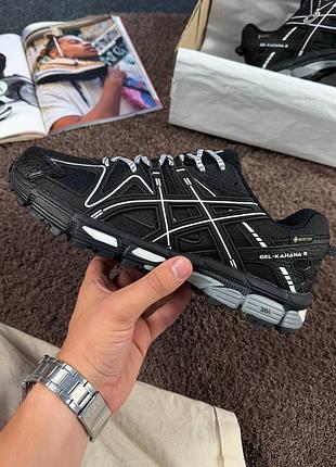 Asics gel-kahana 8 gore-tex 'black&amp;grey' термо