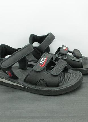Винтажные сандалии nike team black sportswear sandal men's