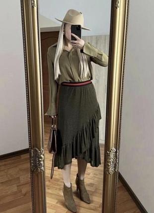 Спідниця міді асиметрична жіноча розмір м бренд sisters point
