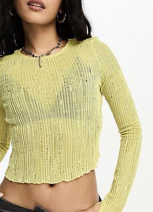 Asos кроп топ лонгслів