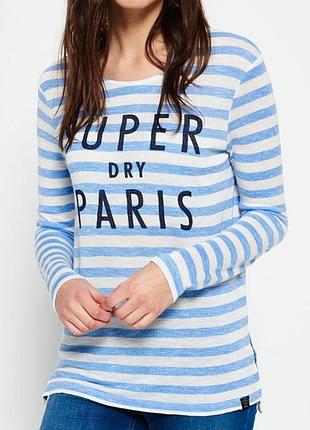 Трикотажный лонгслив реглан в полоску superdry оригинал 💝💎💝