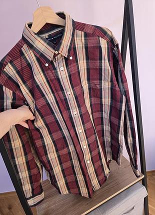 ​стильна сорочка в клітинку від tommy hilfiger