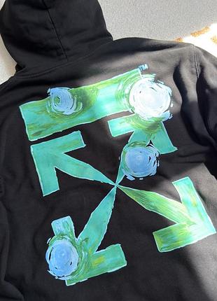 Off-white tornado arrows hoodie black офф вайт худи худі