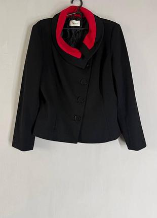 Елегантний жіночий жакет precis з контрастним коміром (uk 16 / eur 42 / xl)