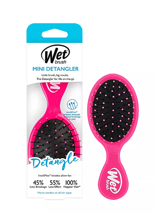 Гребінець для волосся wet brush pro mini lil´detangler punchy pink
