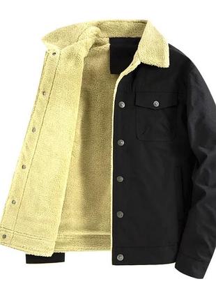 Men's trucker jackets, повсякденна куртка, тепла бавовняна карго-куртка з 5 кишенями