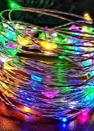 Гирлянда нить роса от usb, 50м, 500led мультик / светодиодная новогодняя гирлянда