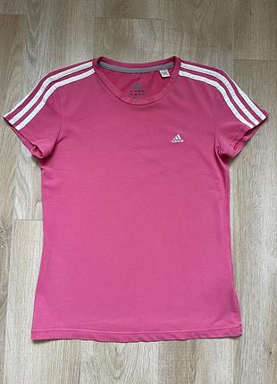 Футболка жіноча спортивна adidas рожева розмір s