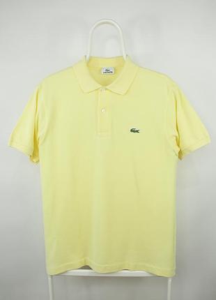Стильное винтажное поло футболка lacoste yellow polo shirt men’s