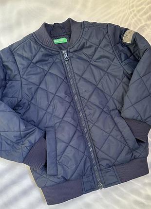 Бомбер colors of benetton синій , дитячій xs