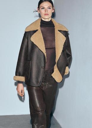 Дубленка женская зара zara s