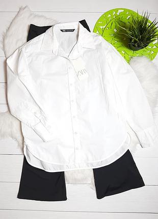 Белая рубашка zara