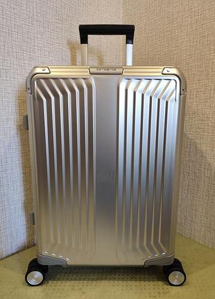 Samsonite lite-box alu 55 см валіза ручна поклажа чемодан ручная кладь самсонайт