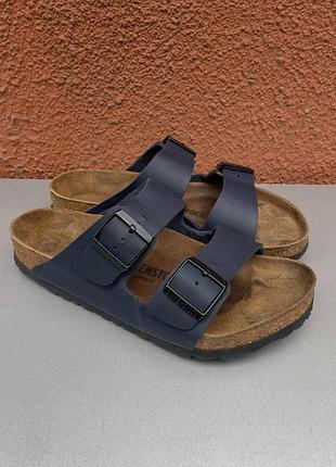 Оригінальні чоловічі сандалі birkenstock arizona темно синій колір 40-41 26 см
