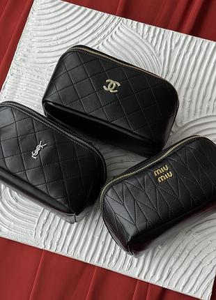 Косметичка жіноча/ жіноча косметичка /косметичка miu miu / chanel / yves saint-laurent