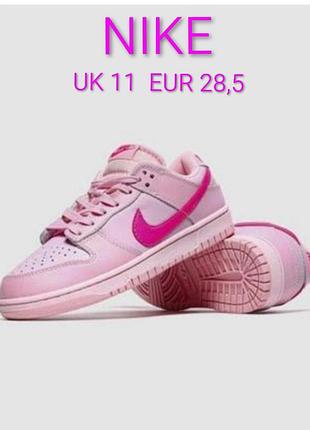 Крутые кожаные кроссовки бренда nike dunk low made in vietnam u9 11 eur 28,5