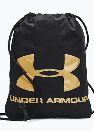 Сумка-мешок under armour ozsee sackpack черно-золотой для взятия