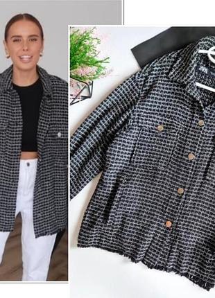 Красивая удобная плотная рубашка zara р.м плотная