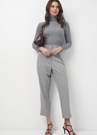 Стильні трендові сірі брюки zara, xs