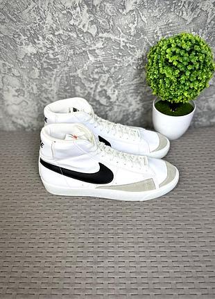 Nike blazer кеды кроссовки 42 размер спортивные кожаные белые