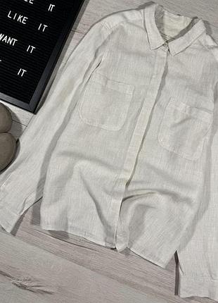 Рубашка льняная marks &amp; spencer