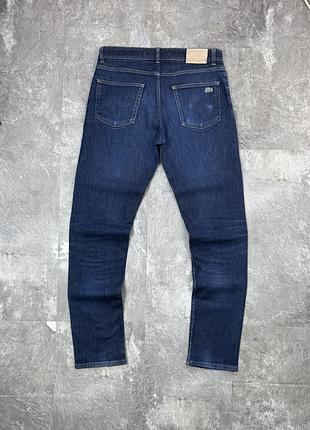 Чоловічі джинси lacoste лакост slim fit темні денім оригінал w34 l34 штани брюки