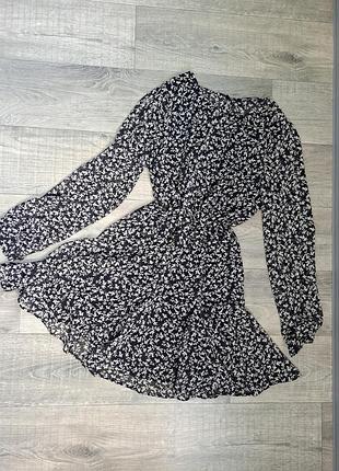 Шифоновое воздушное платье zara m-l