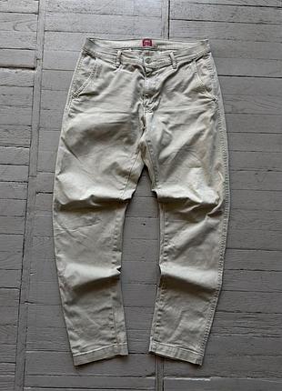Чоловічі бежеві штани чинос levis xx chino relaxed taper оригінал звужені брюки розмір w33 l34