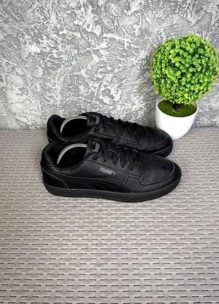 Puma caven 2.0 кроссовки 43 размер спортивные кожаные сникерсы черныe
