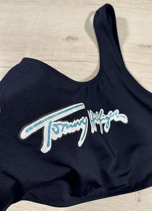 Топ купальник з лого tommy hilfiger