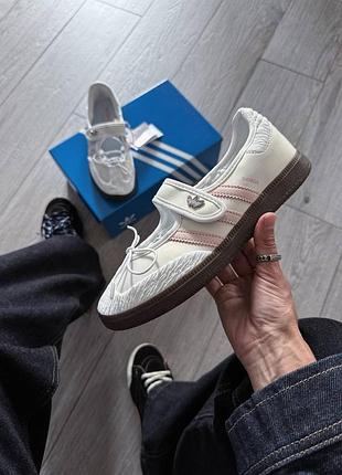 Кроссовки балетки adidas samba jane cloud white pink