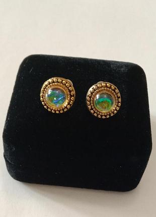 Серьги хамелеоны винтажные