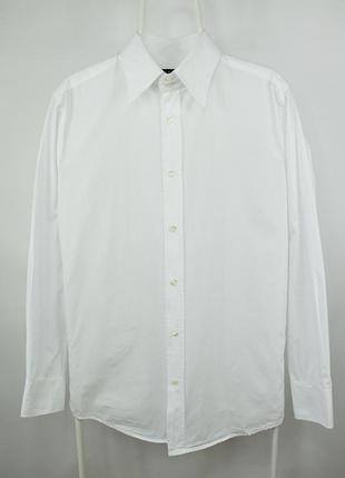 Преміальна білосніжна сорочка рубашка dolce & gabbana white dress shirt slim fit men’s