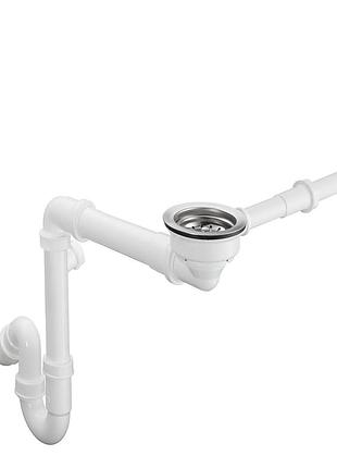 D16-10 сифон для гранитной кухонной мойки hansgrohe, хром