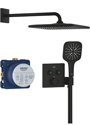 Grohtherm smartcontrol набор скрытого монтажа с верхним душем 310, цвет черный матовый