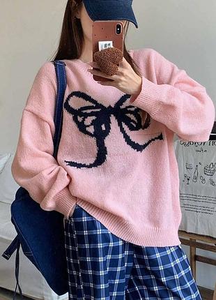 Светр рожевий бант dazy shein s