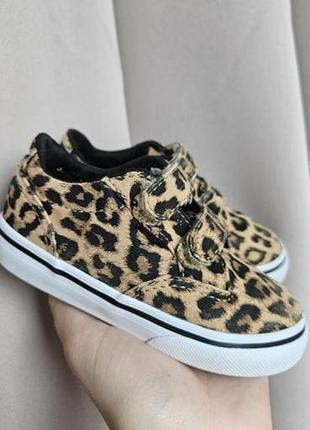 Мокасины vans леопардовые