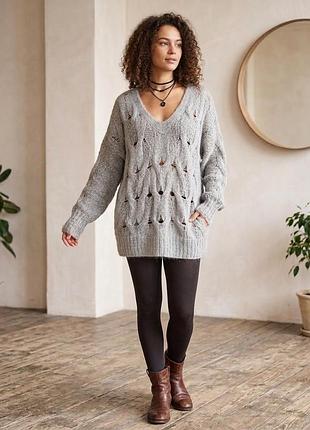 Ажурна тепла сукня/пуловер  від  gestuz, max mara, xs