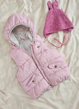 Жилетка zara и шапка зайчик
