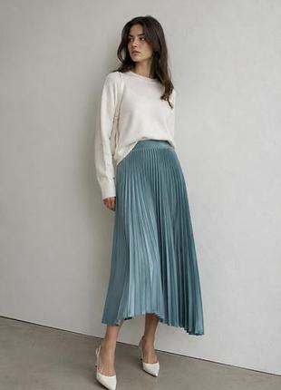 Юбка женская асимметричная плиссе бренда zara