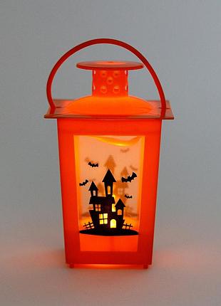 Декоративный фонарь с узором halloween 12 см 15108-015