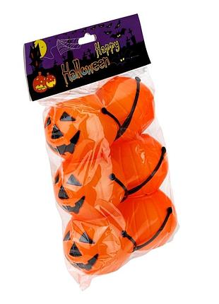Набір декоративних відерців гарбузів halloween 6 шт 19406-034