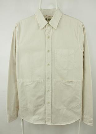 Преміальна сорочка овершот aspesi heavy cotton overshirt field jacket beige men's